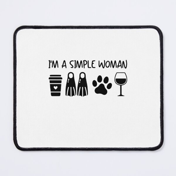 Item preview, Women Scuba Diving Coffee Dog Wine - I'm A Simple Woman designed and sold by gunaone-design.