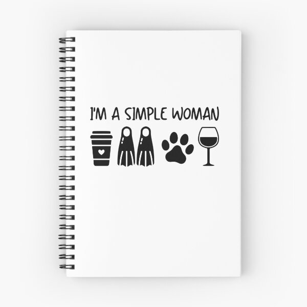 Item preview, Women Scuba Diving Coffee Dog Wine - I'm A Simple Woman designed and sold by gunaone-design.