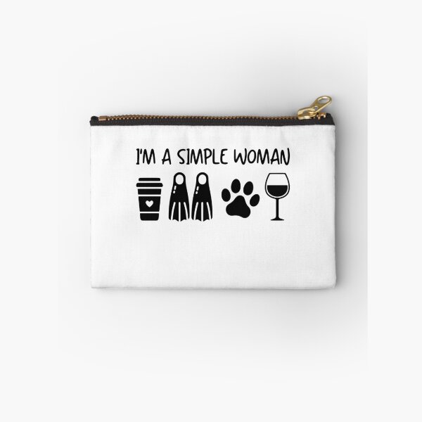 Item preview, Women Scuba Diving Coffee Dog Wine - I'm A Simple Woman designed and sold by gunaone-design.