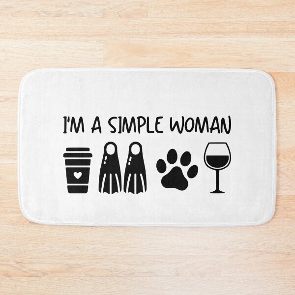 Item preview, Women Scuba Diving Coffee Dog Wine - I'm A Simple Woman designed and sold by gunaone-design.