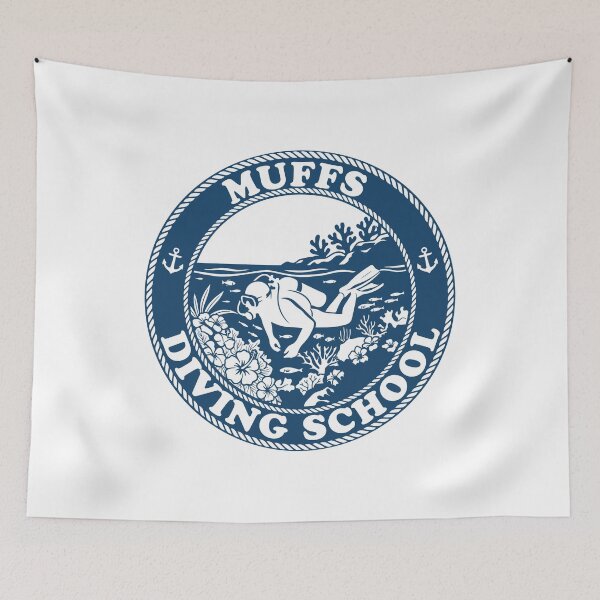 Item preview, Muffs Diving School Scuba Diver designed and sold by gunaone-design.
