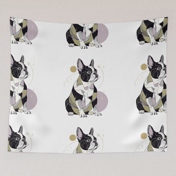 Item preview, Boho French Bulldog puppy dog designed and sold by MendaciousMina.