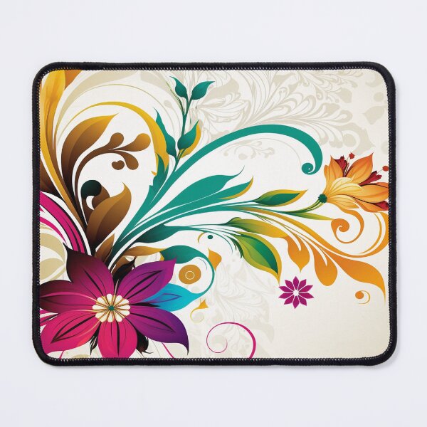 Item preview, Elegant Floral Scroll Corner Illustration designed and sold by Apex Designs.