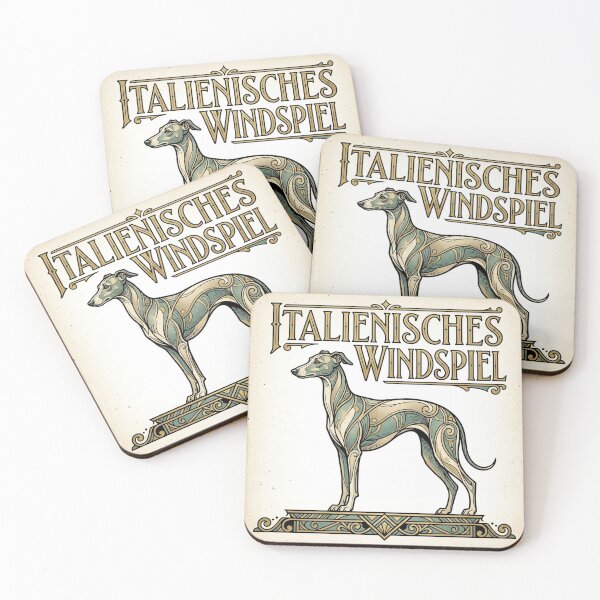 Item preview, Italienisches Windspiel Vintage Italian Greyhound Art designed and sold by DuckOddity.