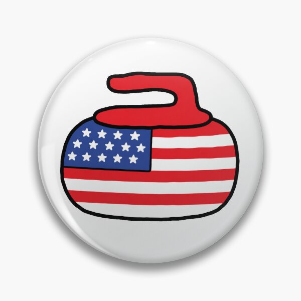 Item preview, Doodle American Flag Curling Rock designed and sold by Em-Arn.