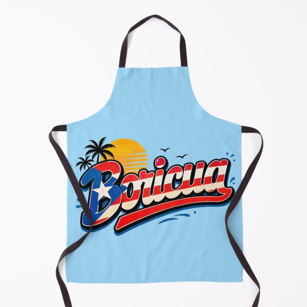 Item preview, Boricua Puerto Rico Flag Retro Sunset Typography Design designed and sold by TheStephanieRome.