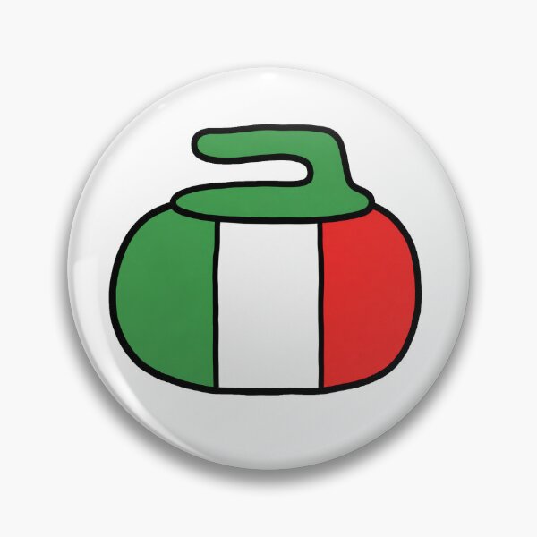 Item preview, Doodle Italian Flag Curling Rock designed and sold by Em-Arn.