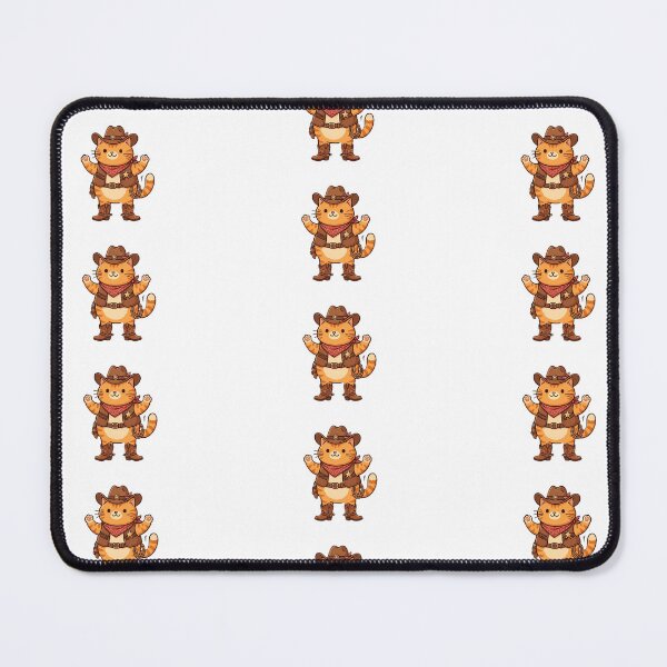 Item preview, Orange Cowboy Cat Yeehaw - Kawaii Western Sticker designed and sold by AidaAviles.