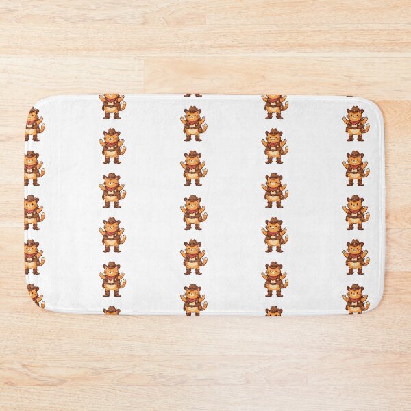 Item preview, Orange Cowboy Cat Yeehaw - Kawaii Western Sticker designed and sold by AidaAviles.