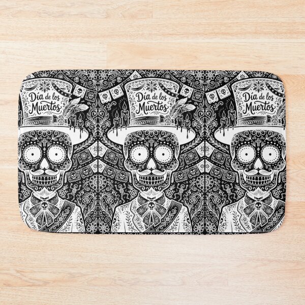 Item preview, Dia de los Muertos Elegant Sugar Skull Gentleman - White designed and sold by Skulls & Calaveras.