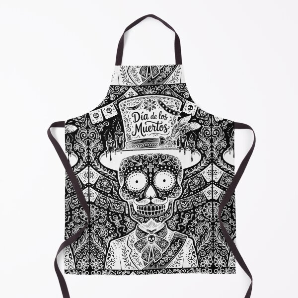 Item preview, Dia de los Muertos Elegant Sugar Skull Gentleman - White designed and sold by Skulls & Calaveras.