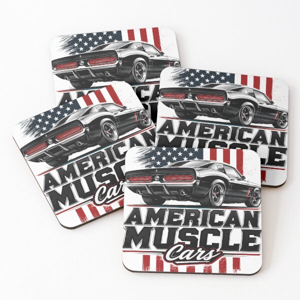 Item preview, American Muscle Cars – Ultra Modern Retro Performance Car Design designed and sold by allin14fun.