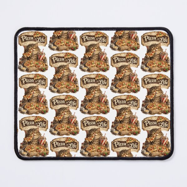 Item preview, Pizza Is Life Cat – Funny Pizza Lover Cat Vintage Food Design designed and sold by Clothes With Smiling Animals Walt Gral.
