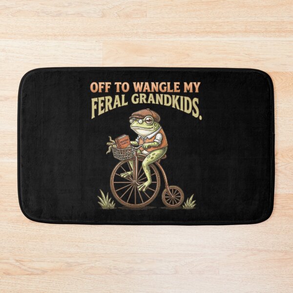 Item preview, Off to Wrangle My Feral Grandkids Funny Frog Grandparent designed and sold by gear-posters.