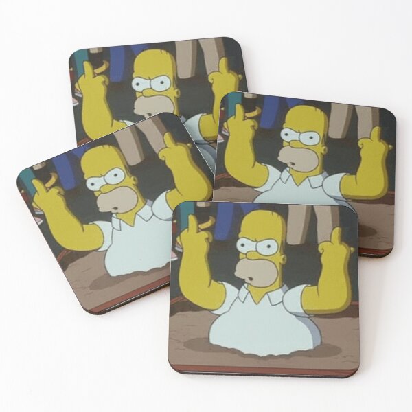 Item preview, Angry Homer Middle Finger designed and sold by DohLab.