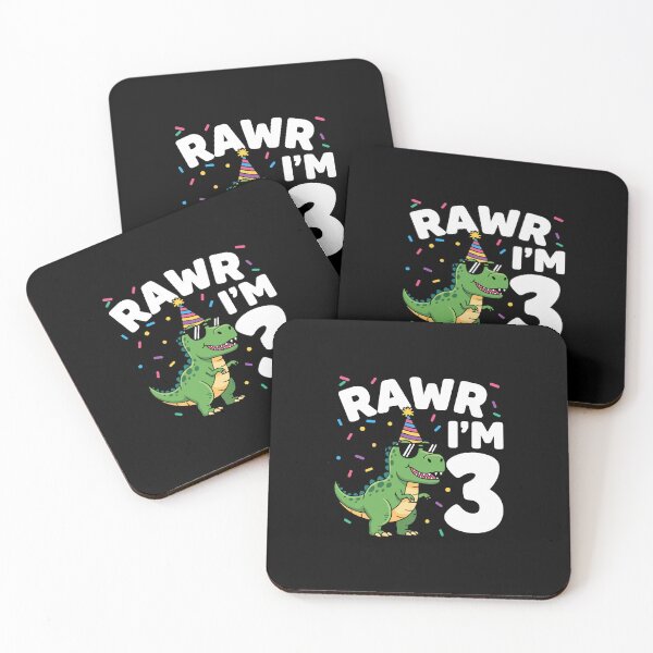 Item preview, Three Rawr I Am 3 Years Old T Rex designed and sold by PopStars1993.