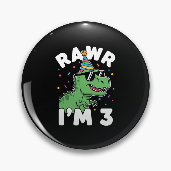 Item preview, Rawr I Am 3 Years Old T Rex Dinosaur designed and sold by PopStars1993.
