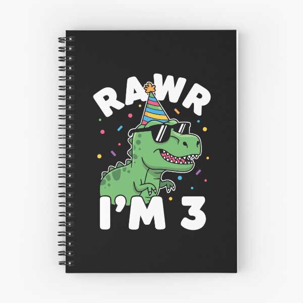 Item preview, Rawr I Am 3 Years Old T Rex Dinosaur designed and sold by PopStars1993.