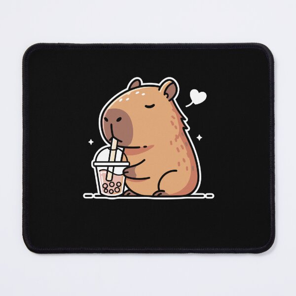 Item preview, Cute Capybara Kawaii Drinking Bubble Tea Lover designed and sold by PopStars1993.