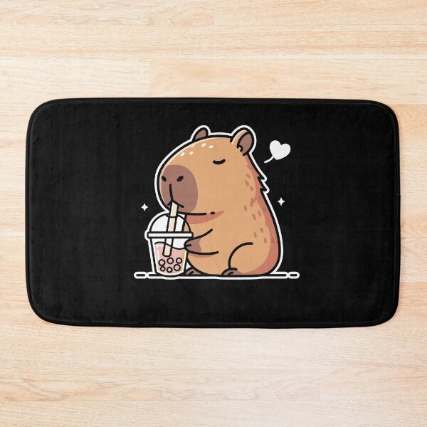 Item preview, Cute Capybara Kawaii Drinking Bubble Tea Lover designed and sold by PopStars1993.