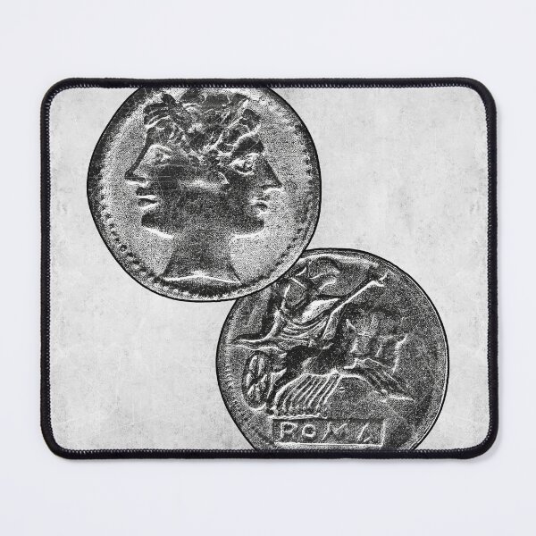 Item preview, Ancient Roman Didrachm Silver Coin 225 BC ROMA designed and sold by Ghoul Enterprises.