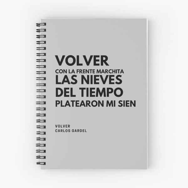 Item preview, Volver – Carlos Gardel | Frase del Tango en Diseño Minimalista designed and sold by Kuotica.