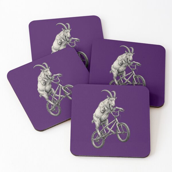 Item preview, Goat on BMX,Bike Vintage Engraving Art designed and sold by digitalbob60.