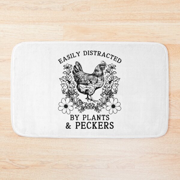 Item preview, Easily Distracted by Plants and Peckers Vintage Chicken Gardener designed and sold by Dmetalx Art Apparel.