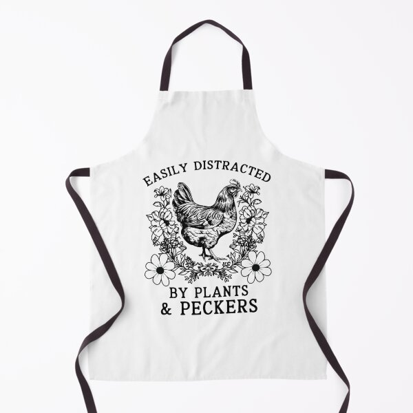 Item preview, Easily Distracted by Plants and Peckers Vintage Chicken Gardener designed and sold by Dmetalx Art Apparel.