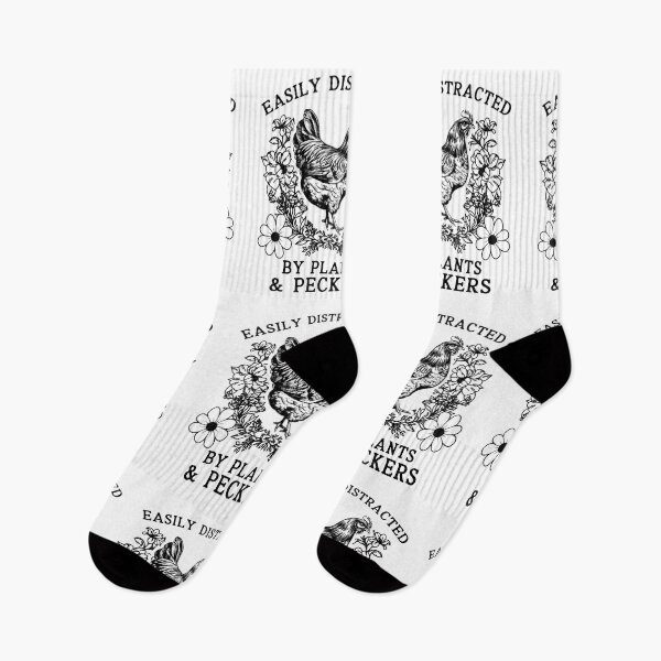 Item preview, Easily Distracted by Plants and Peckers Vintage Chicken Gardener designed and sold by Dmetalx Art Apparel.