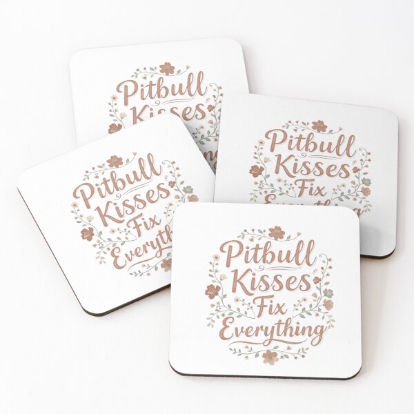 Item preview, Pitbull Kisses Fix Everything - Floral Wreath and Boho designed and sold by My Pitbull Place.