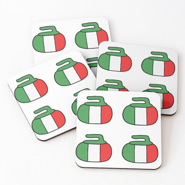 Item preview, Curling rocks with Italian flag designed and sold by Em-Arn.