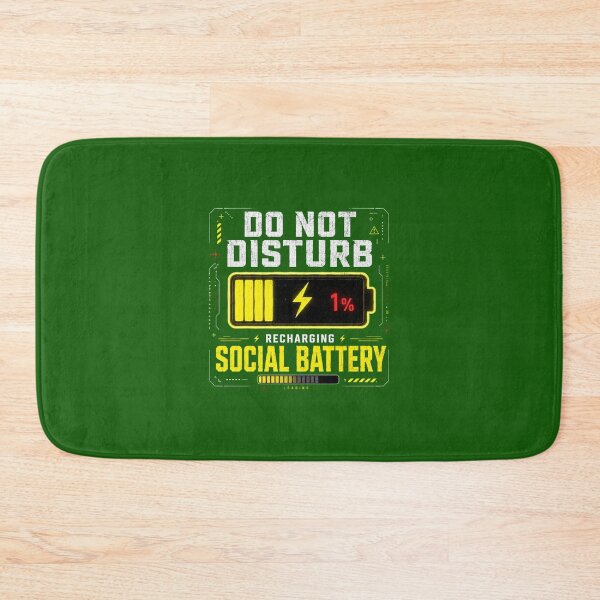 Item preview, Do Not Disturb Recharging Social Battery Funny Introvert Design designed and sold by LowBatteryStudio ⭐.