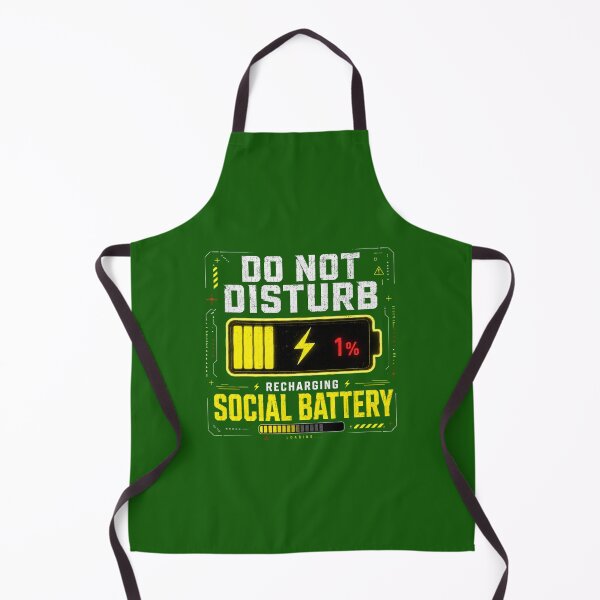 Item preview, Do Not Disturb Recharging Social Battery Funny Introvert Design designed and sold by LowBatteryStudio ⭐.