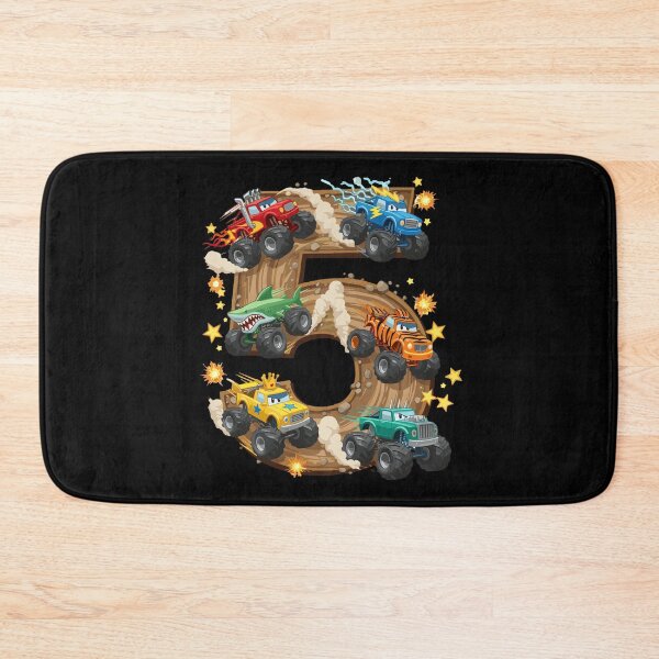 Item preview, 5 Year Old Monster Truck Boy Toddler 5th Birthday Party designed and sold by PopStars1993.