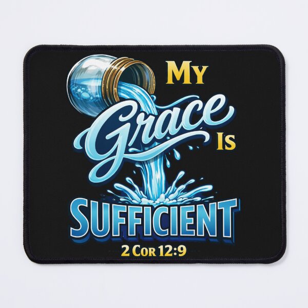Item preview, My Grace Is Sufficient 2 Cor 12:9 Christian Verse designed and sold by Tsugraf Designs.