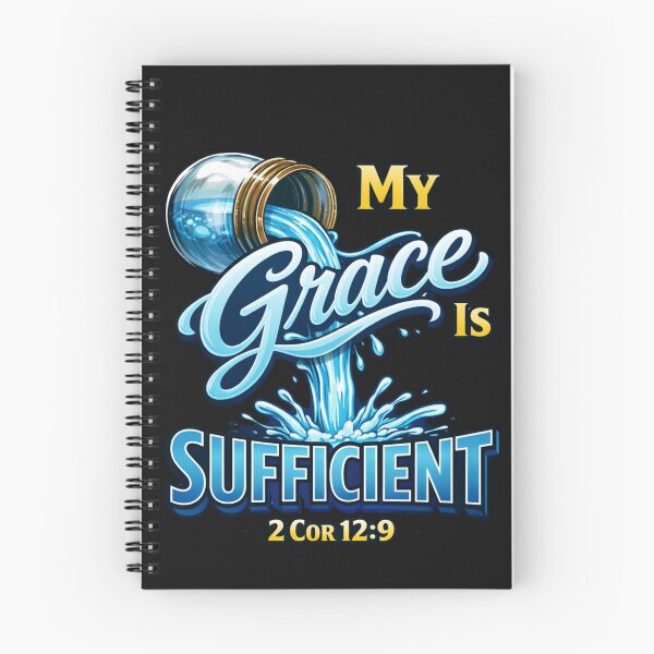 Item preview, My Grace Is Sufficient 2 Cor 12:9 Christian Verse designed and sold by Tsugraf Designs.