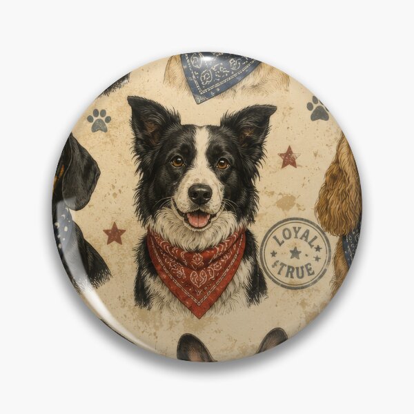 Item preview, Vintage Dogs Bandanas Retro Pattern Artwork designed and sold by ArtComixHaven.