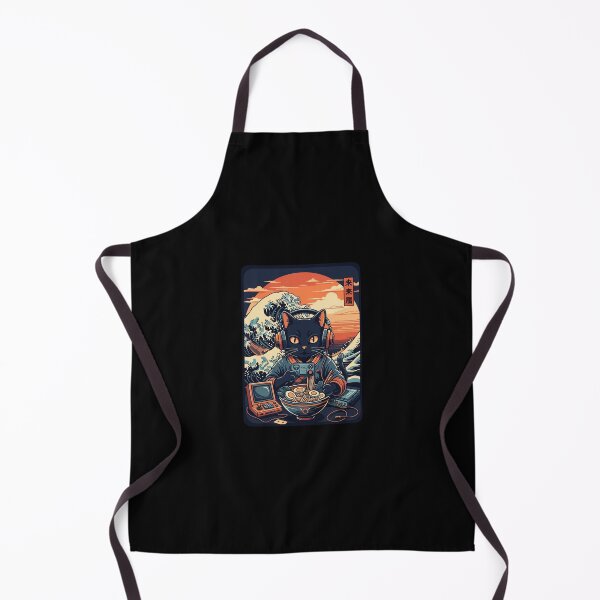 Artikelvorschau, Retro Gamer Cat Ramen Great Wave Japanischer Stil entworfen und verkauft von PopStars1993.