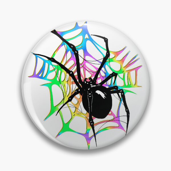 Item preview, Holographic Rainbow Web Spider  designed and sold by ShurikenStar.