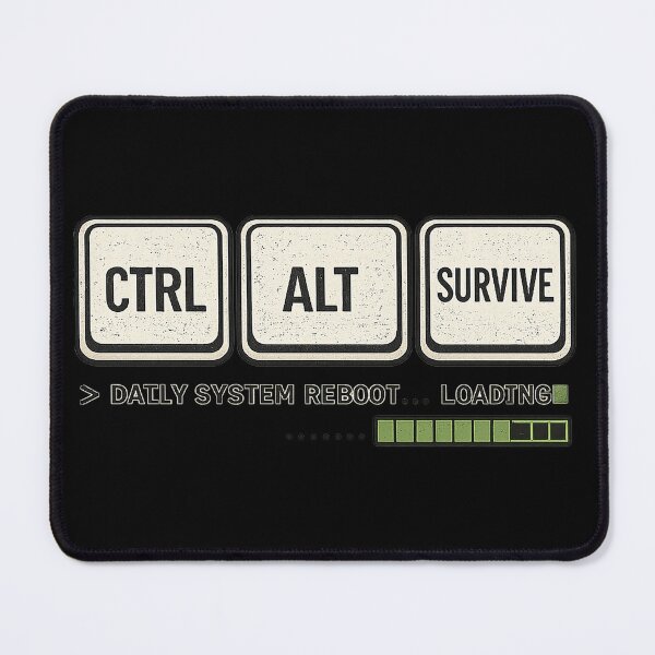 Item preview, CTRL ALT SURVIVE designed and sold by Barely Operational.