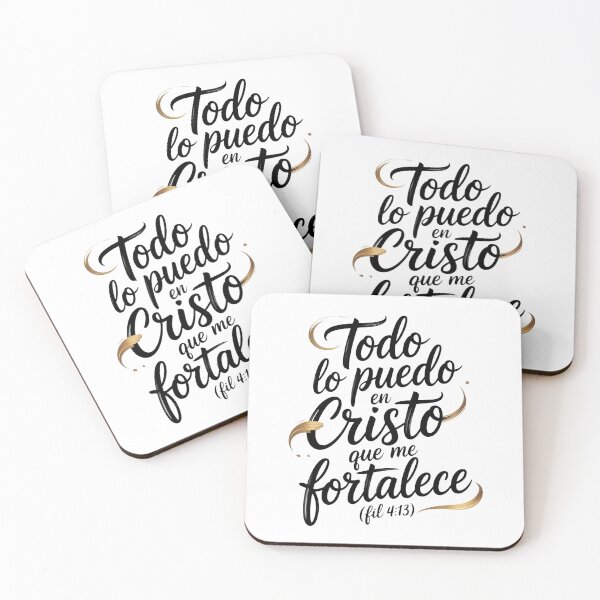 Item preview, I Can All Things In Christ - Spanish Christian T-Shirt | Philippians 4:13 Calligraphy Faith Gift designed and sold by EvolusionPro.