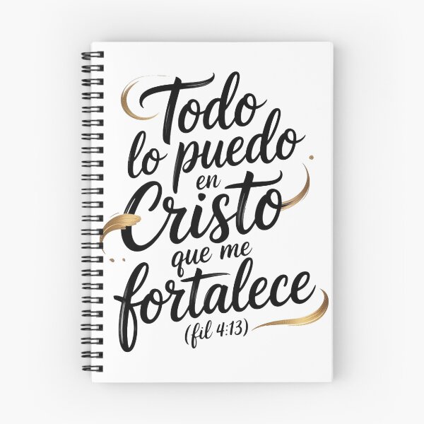 Item preview, I Can All Things In Christ - Spanish Christian T-Shirt | Philippians 4:13 Calligraphy Faith Gift designed and sold by EvolusionPro.