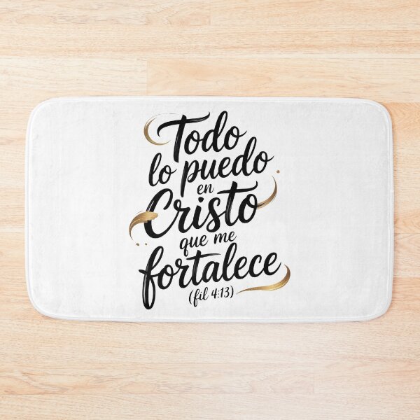 Item preview, I Can All Things In Christ - Spanish Christian T-Shirt | Philippians 4:13 Calligraphy Faith Gift designed and sold by EvolusionPro.
