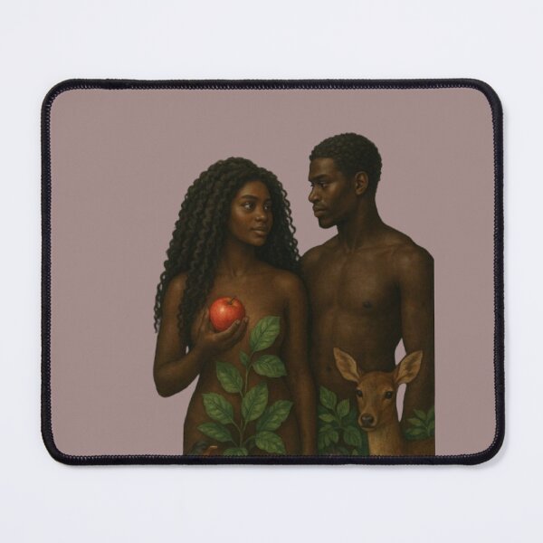 Item preview, Adam and Eve Afro - Nature and Forbidden Fruit designed and sold by AnyeloDesign.