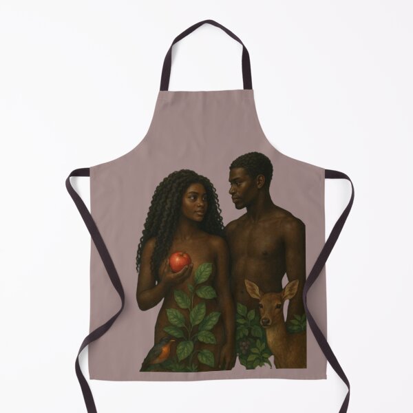 Item preview, Adam and Eve Afro - Nature and Forbidden Fruit designed and sold by AnyeloDesign.