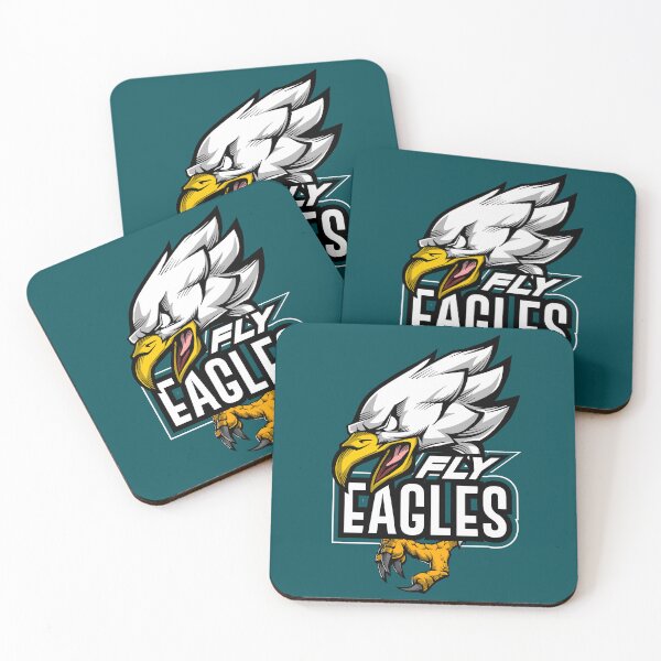 Item preview, Fly Eagles - Midnight Green and Silver Mascot Illustration designed and sold by Canache.