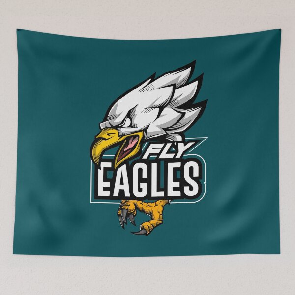 Item preview, Fly Eagles - Midnight Green and Silver Mascot Illustration designed and sold by Canache.