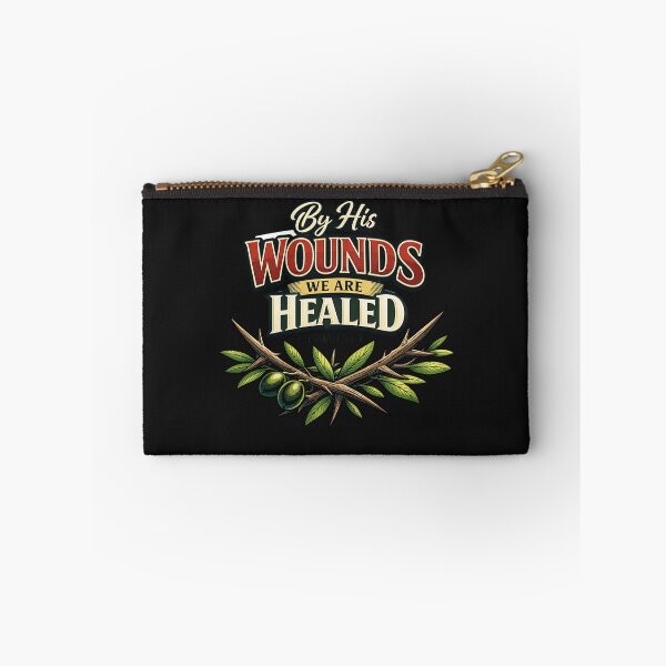 Item preview, By His Wounds We Are Healed Isaiah 53:5 Christian designed and sold by Tsugraf Designs.