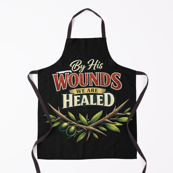 Item preview, By His Wounds We Are Healed Isaiah 53:5 Christian designed and sold by Tsugraf Designs.